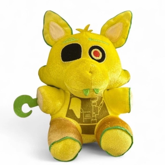 Funko FNAF Radioactive Foxy Plush Neon Yellow Green Rare Five Nights At Freddy’s - Picture 1 of 4